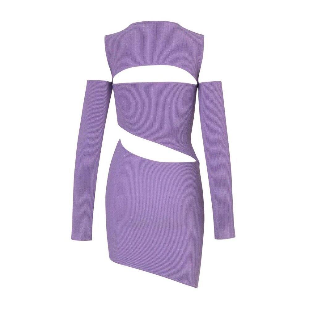 Baobab Violeta Knit Mini Dress Violet Purple Womens Size Small - Picture 7 of 14